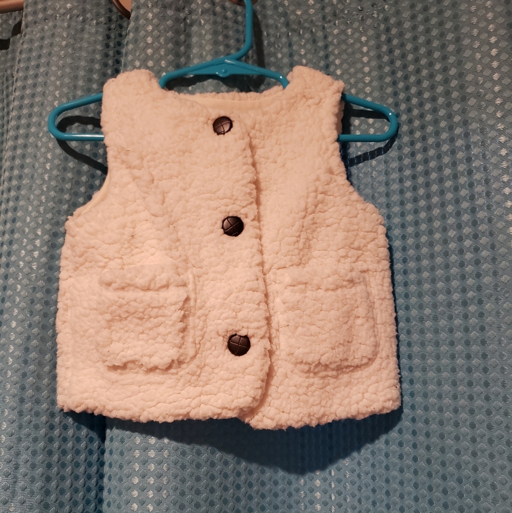 3 for $15****0-3 Old Navy Fuzzy Vest